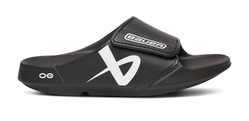 BAUER/OOFOS Men's OOahh Sport Flex Sandal – Black