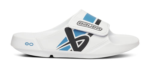 BAUER/OOFOS Women's OOahh Sport Flex Sandal – White