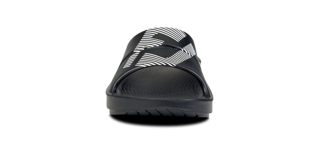 FJ X OOFOS Women's OOahh Sport Slide Sandal - Black